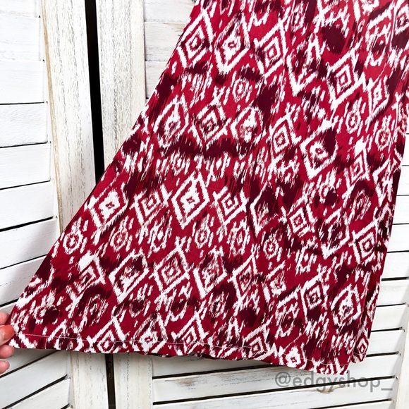 [LF] Millau Woven Tribal Bell Bottom Print Pants - Picture 4 of 7